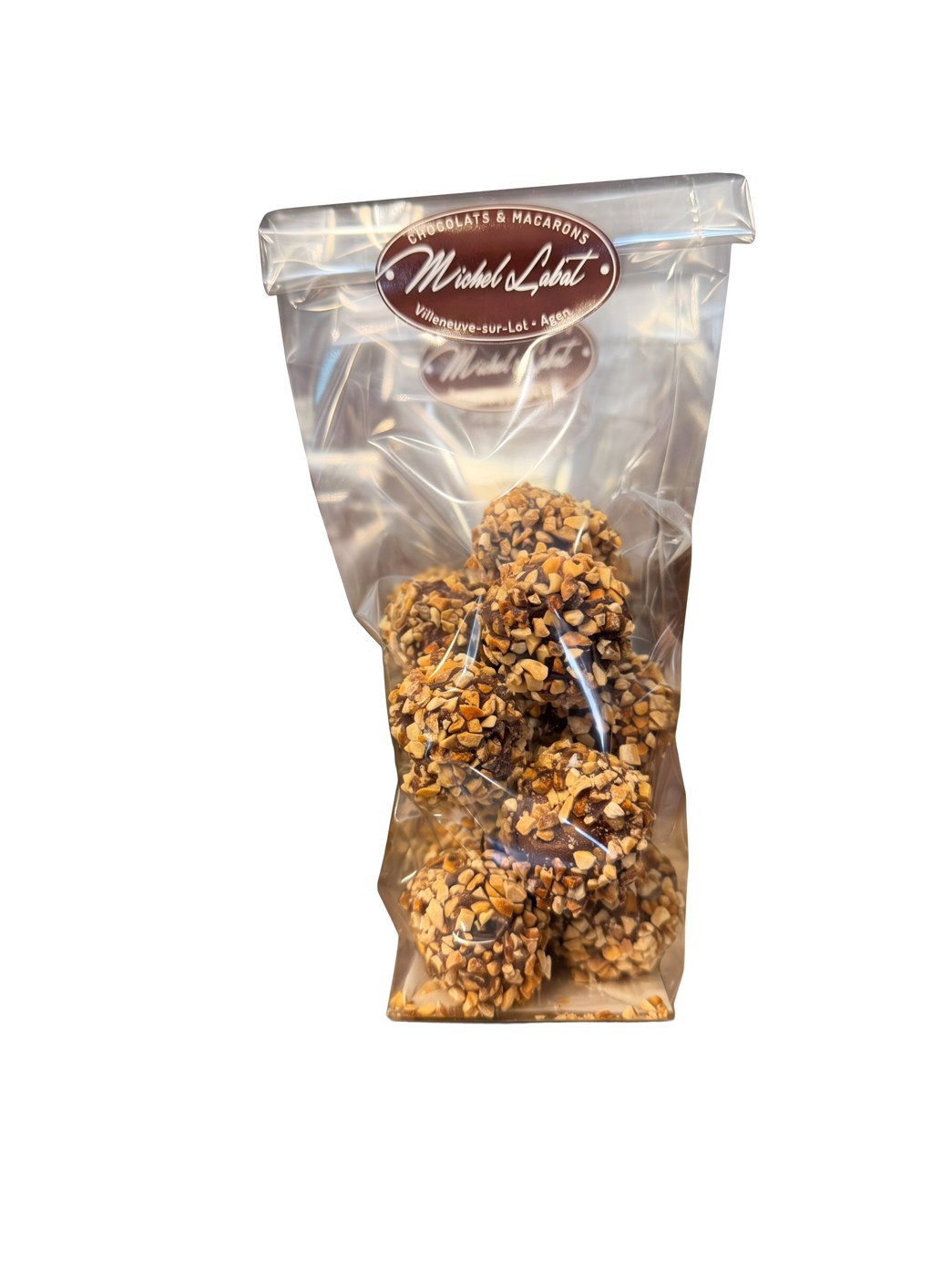 Rochers pralinés aux amandes 180 gr — Cœur praliné fondant, enrobage généreux d'amandes concassées.