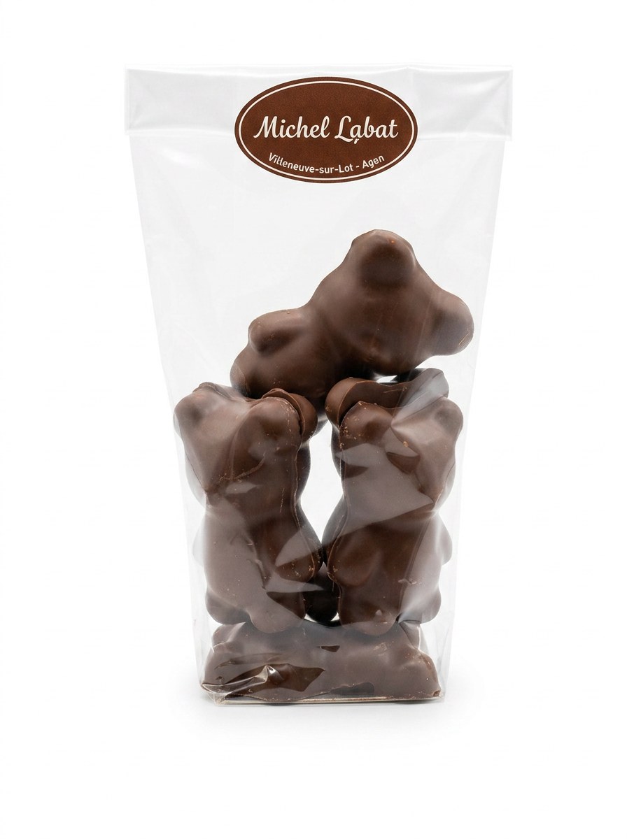 Guimauves artisanaux Michel Labat — Guimauves moelleuses enrobées de chocolat, faites maison.